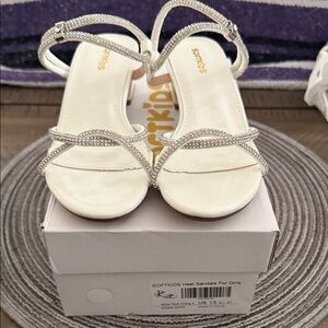 2/$25 Softkids GIRLS Embellished shoes size 13 NIB